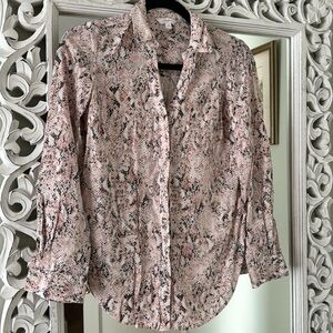 Candie’s snakeskin blouse